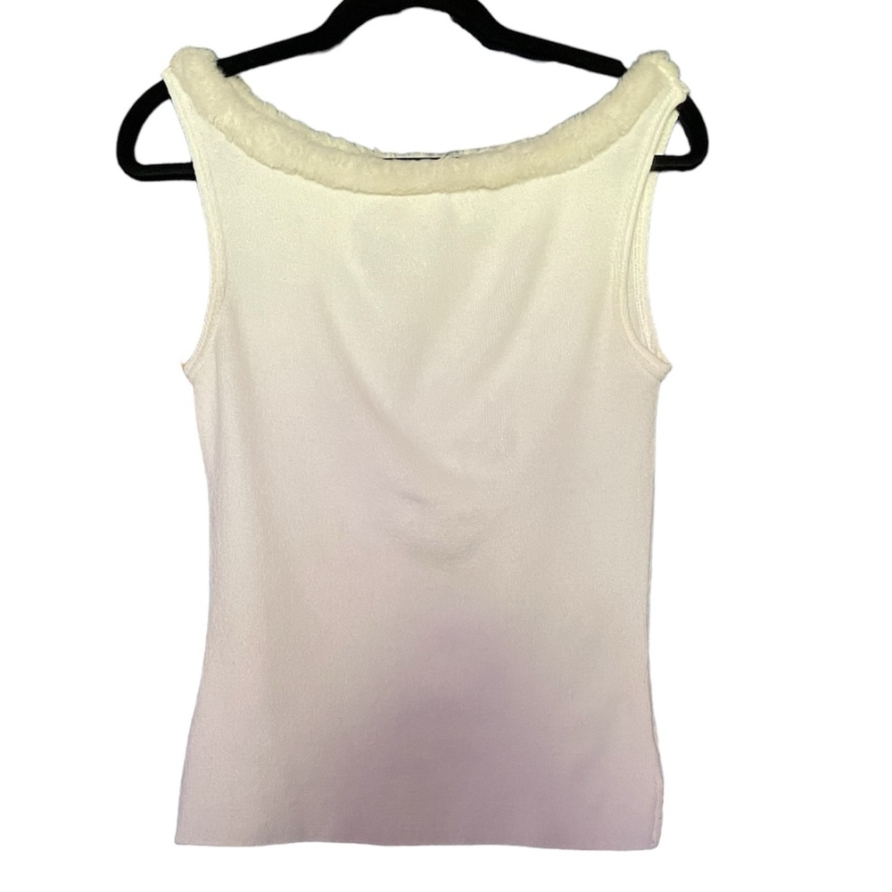 Le Chateau 90s clubbing shirt with faux fur M